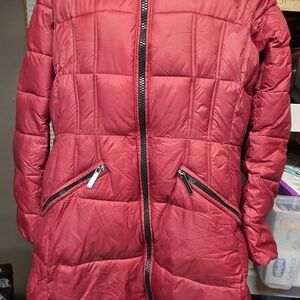 Women's Red Quilted Jacket